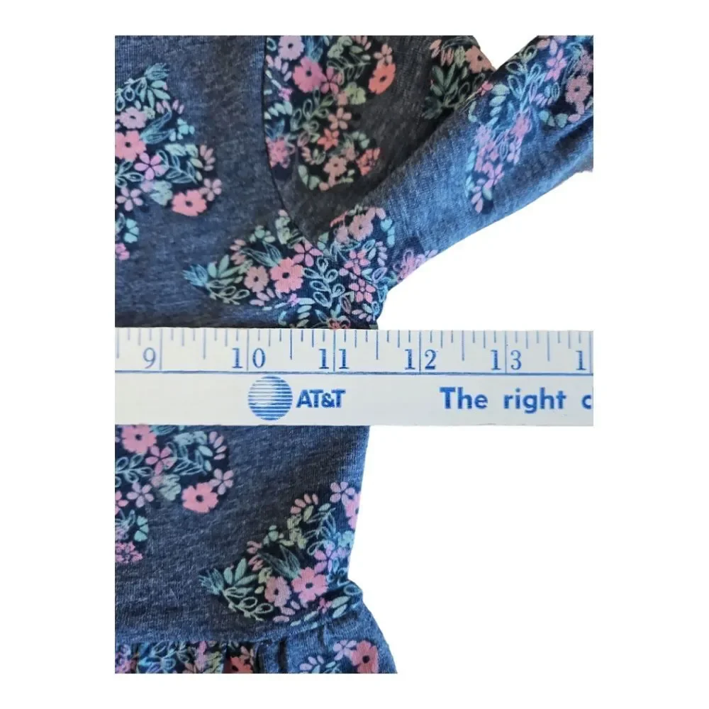 Girls Freestyle Revolution Butterfly Print Long Sleeve Knit Dress NWT Si…
